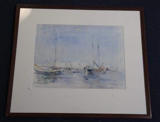 Alfred Robert Hayward (1875-1971) View of Venice 13.25 x 18.25in.